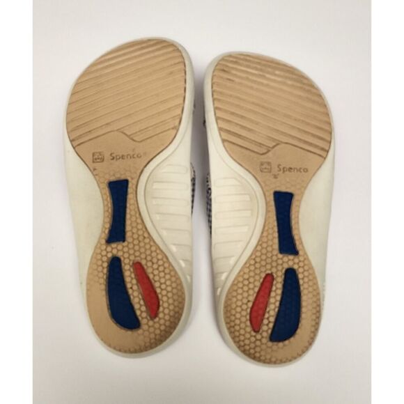 Spenco Women's Kholo Navy Blue/White Gingham Flat Sandals Size US 7 - Picture 6 of 8